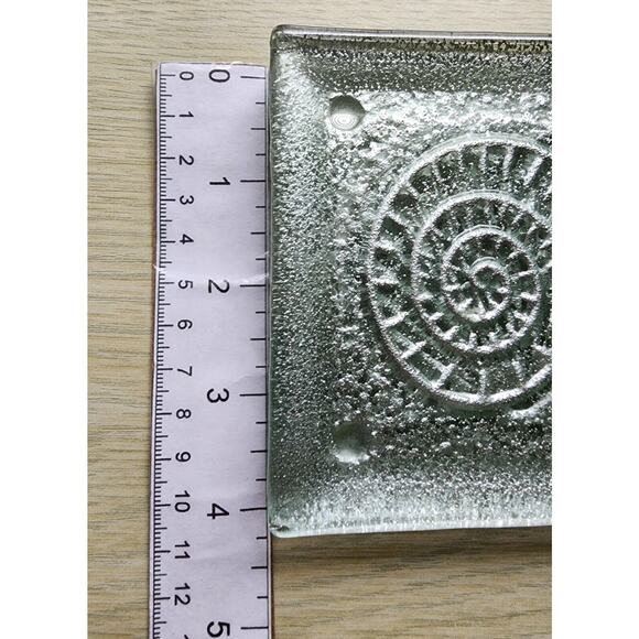 COASTERS-Glass-Clear-Silver-Sea Shells-Star Fish-Nautical-Square-Ocean-Beach - Picture 13 of 13